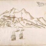 Sketsa Pelabuhan Solor Watan Lema, Persekutuan Lima Kerajaan Muslim di Solor antara tahun 1613 -1645. Dok. Pribadi Bara Pattyradja